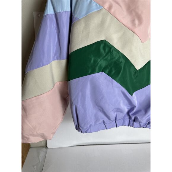 Cotton Sugar DoDo Clinique PASTEL COLOR PINK PURPLE WINDRUNNER JACKET 80s Style - Picture 11 of 16